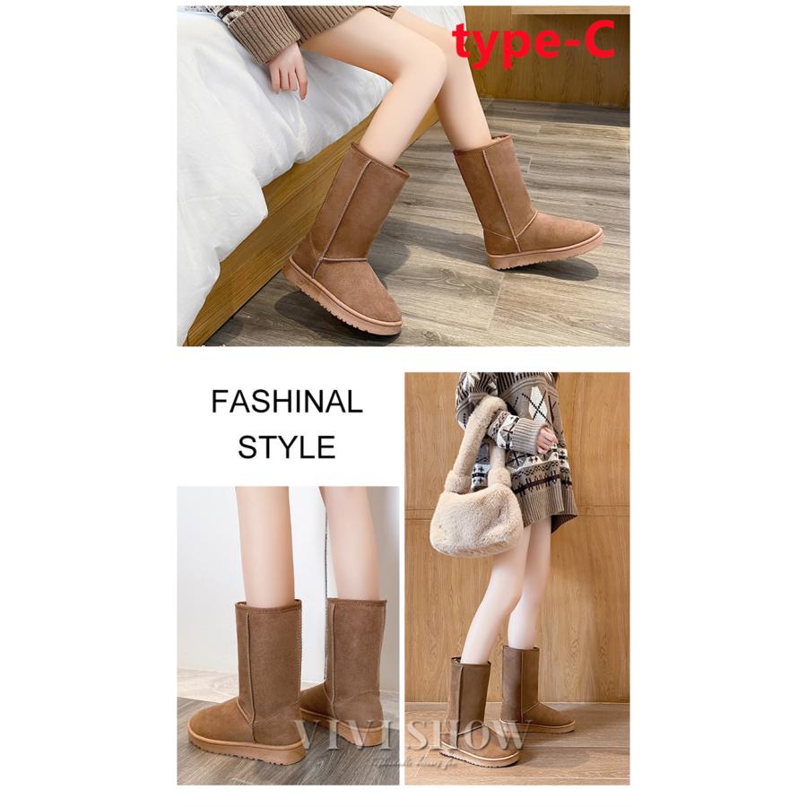 ブーツ ショート レディース 23年秋冬新作 ムートンブーツ 厚底 撥水