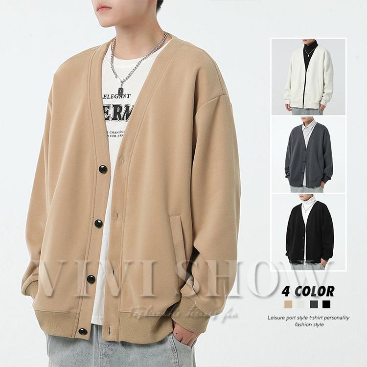 カーディガン メンズ 大きいサイズ セーター Vネックカーディガン