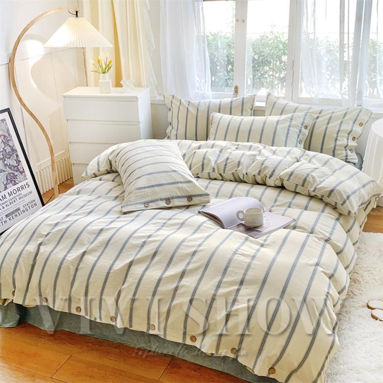 布団カバーセット 掛け布団カバー 綿100% 寝具カバーセット 北欧風 4点