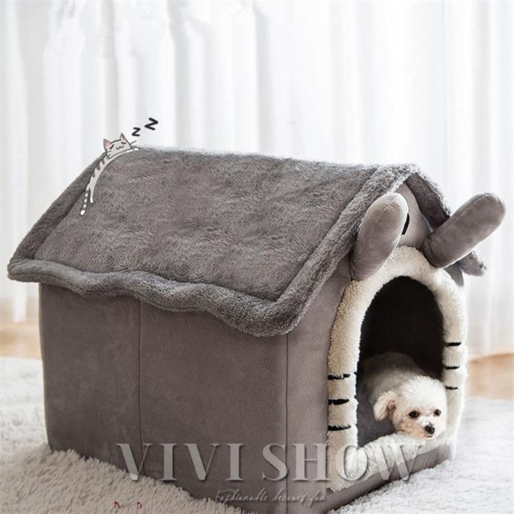 ドーム型 犬猫用ベッド PET HOUSE ペットハウス 折りたたみ 犬ハウス