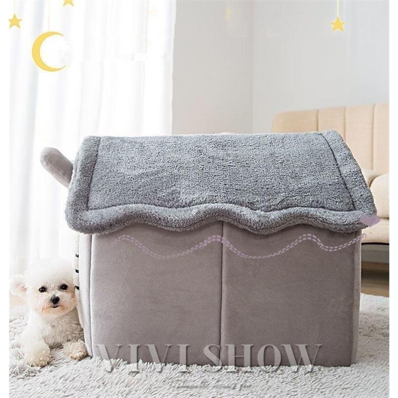ドーム型 犬猫用ベッド PET HOUSE ペットハウス 折りたたみ 犬ハウス