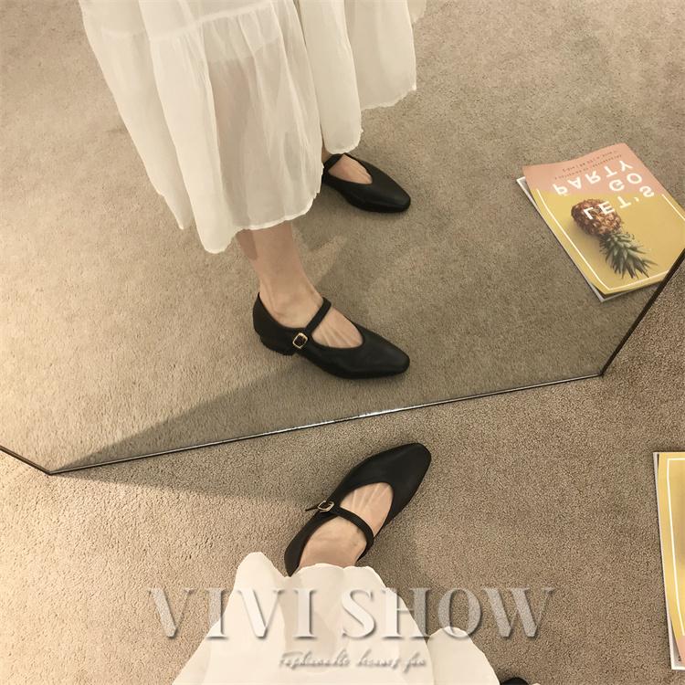レディース 靴 パンプス ローヒール ストラップ おしゃれ シンプル