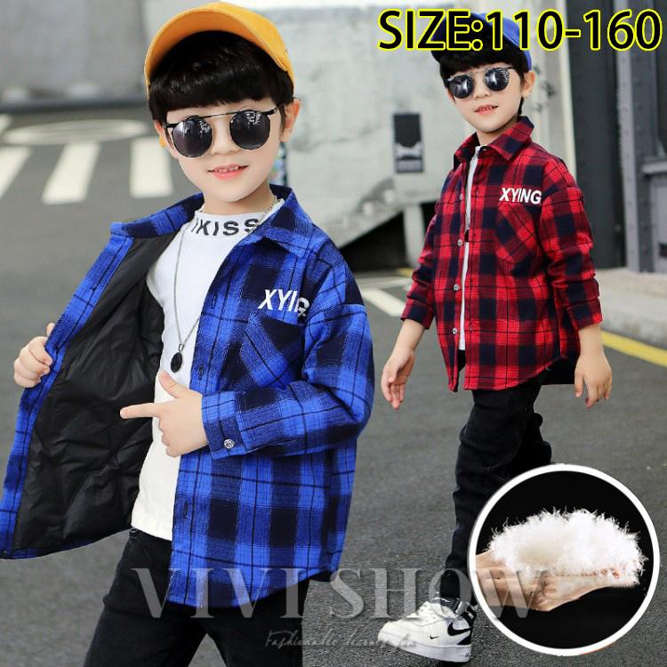 キッズ 子供服 シャツ風アウター フェザー シンプル おしゃれ チェック