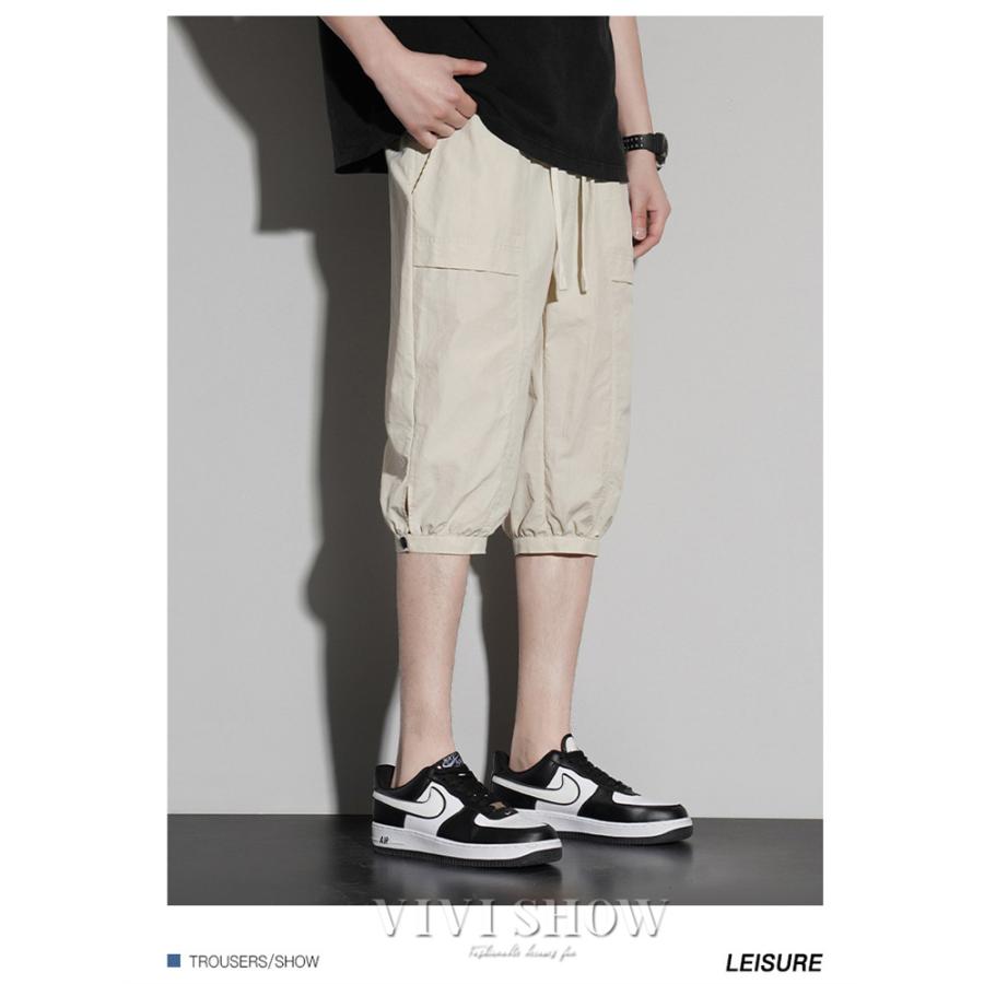 カーゴパンツ メンズ 7分丈パンツ クロップドパンツ ハーフパンツ