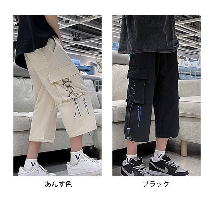 カーゴパンツ メンズ 7分丈パンツ クロップドパンツ ハーフパンツ スポーツ 七分丈 膝下 大きい 夏｜vivishow777｜05