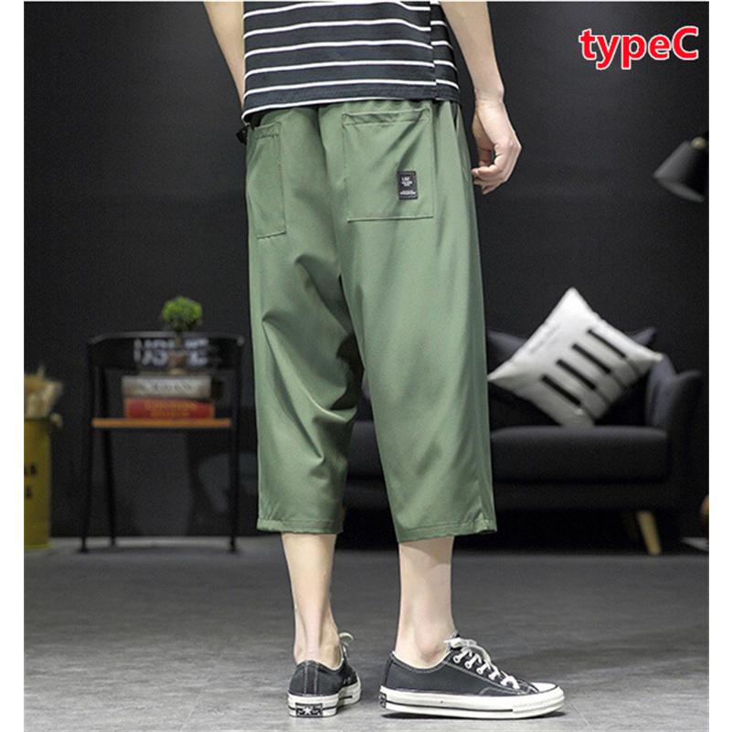 PGG ハーフパンツ　メンズ　サイズ５　春夏 ハーフパンツ メンズ ひざ下 カーゴパンツ 七分丈 ショートパンツ 7分