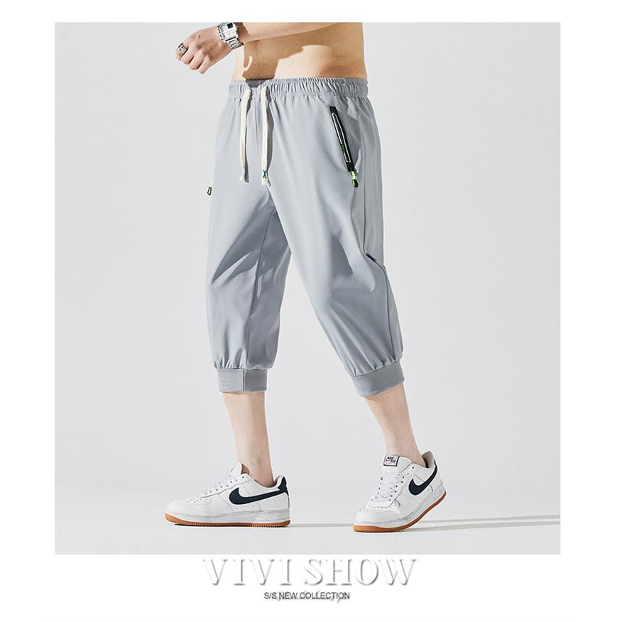 ハーフパンツ メンズ 7分丈 ひざ下 パンツ 七分丈 クロップドパンツ