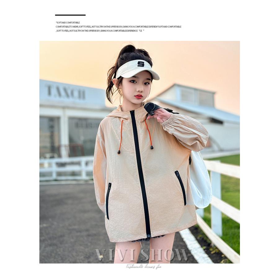 ウインドブレーカー 子供服 キッズ ジュニア 女の子 アウター 上着