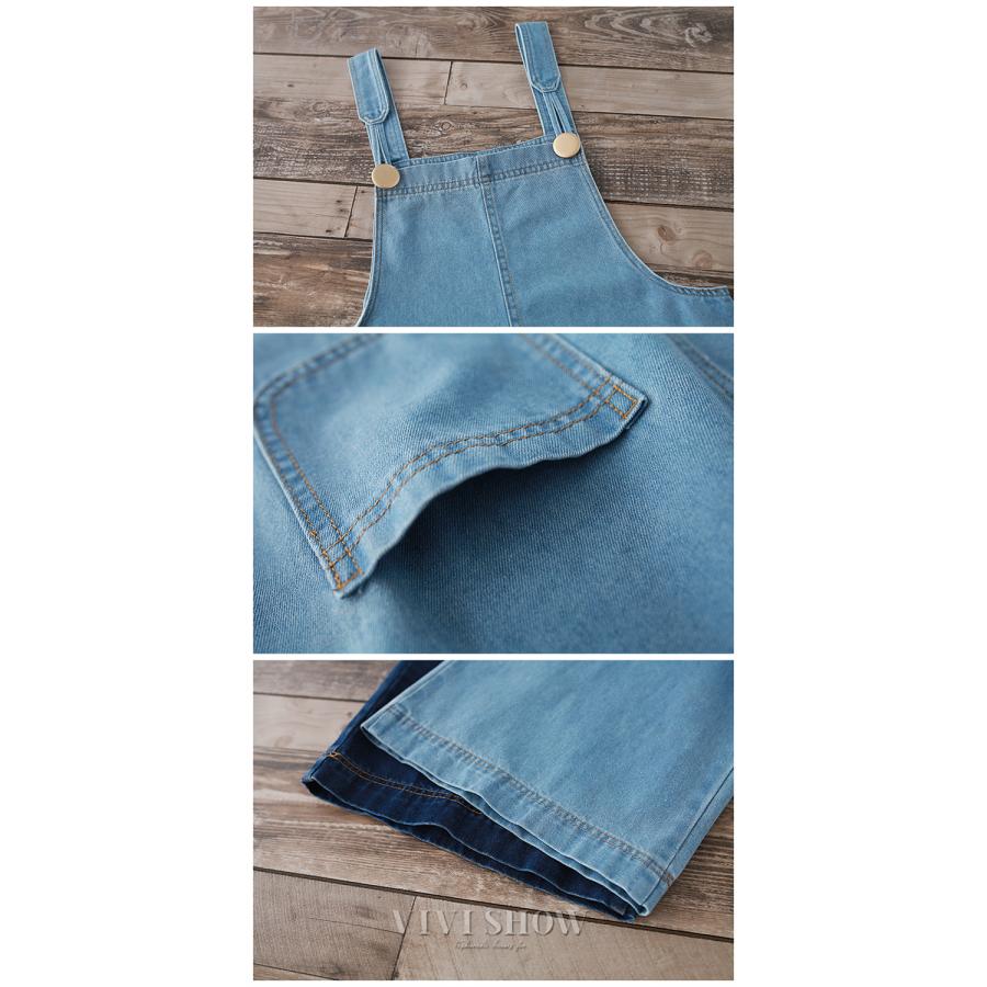 サロペット パンツ デニム オールインワン レディース 春 夏 大人