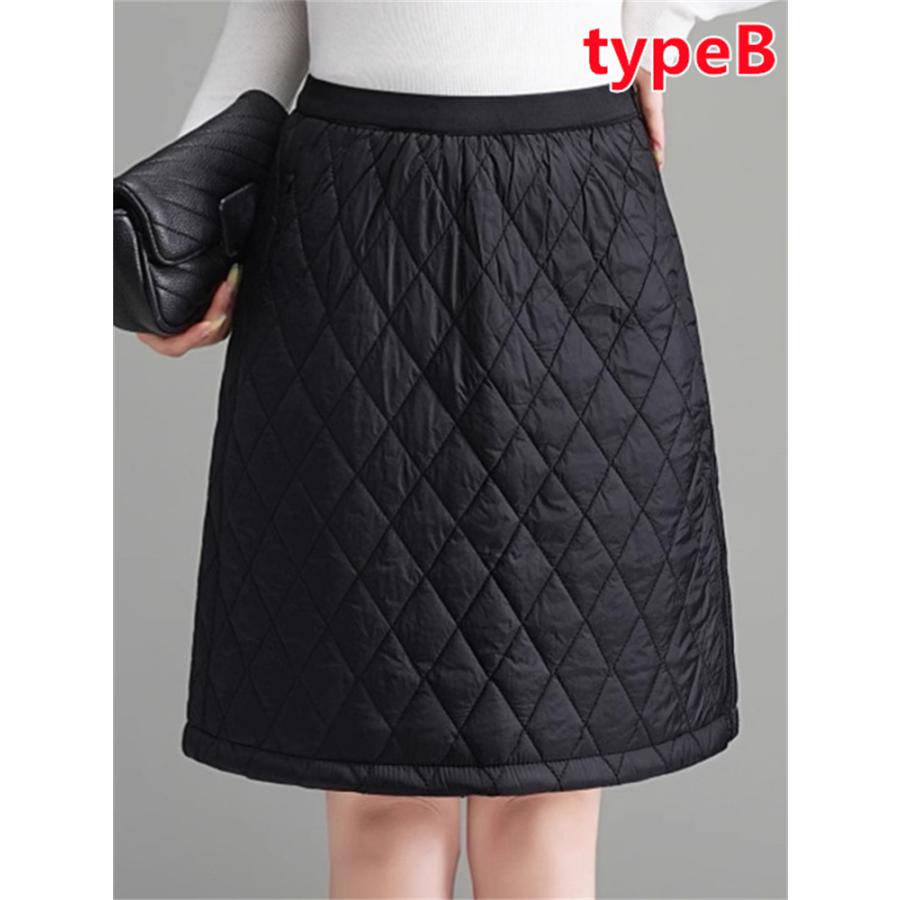 レディース 防寒 防風 ダウン風スカート 冷え防止 保温 ミニスカート