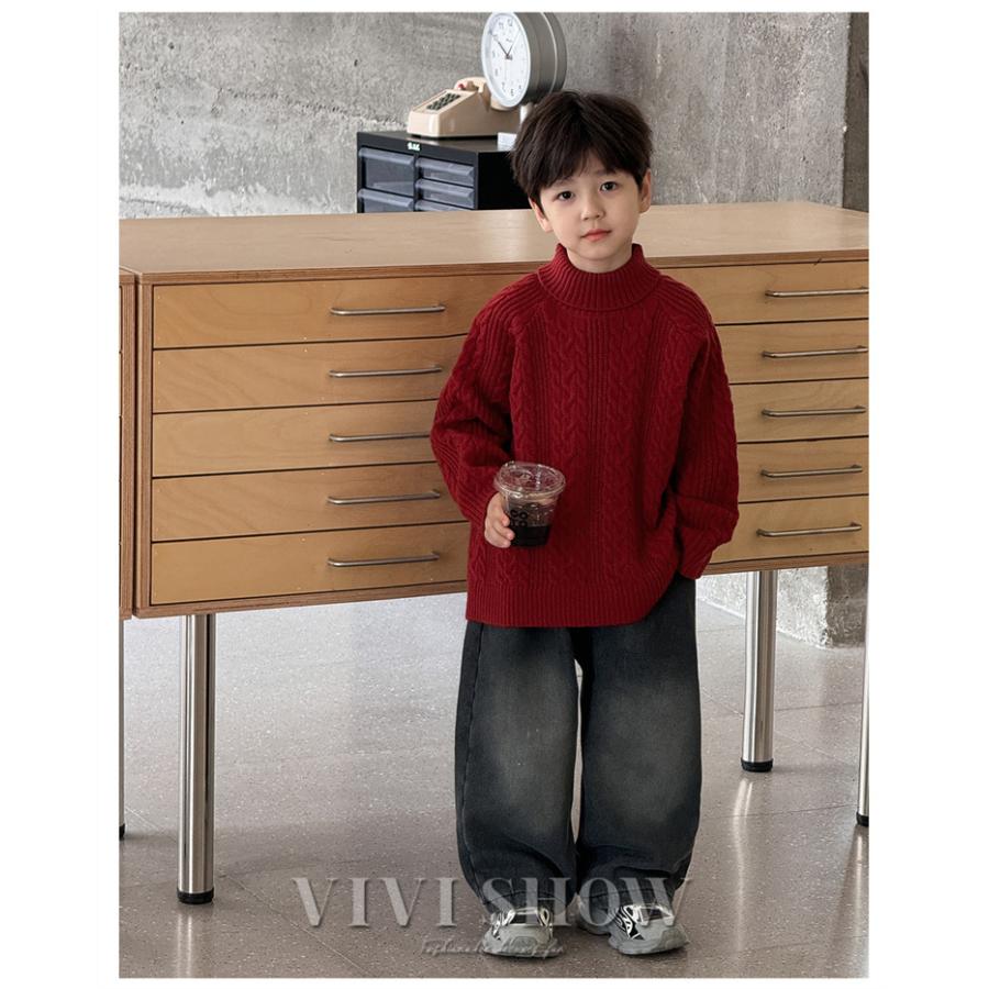 子供服 ニット プルオーバー セーター 秋冬 キッズ 男の子 トップス