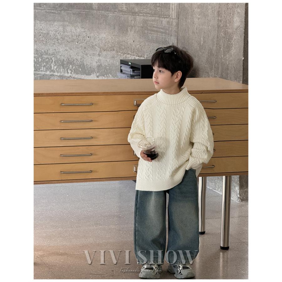 子供服 ニット プルオーバー セーター 秋冬 キッズ 男の子 トップス