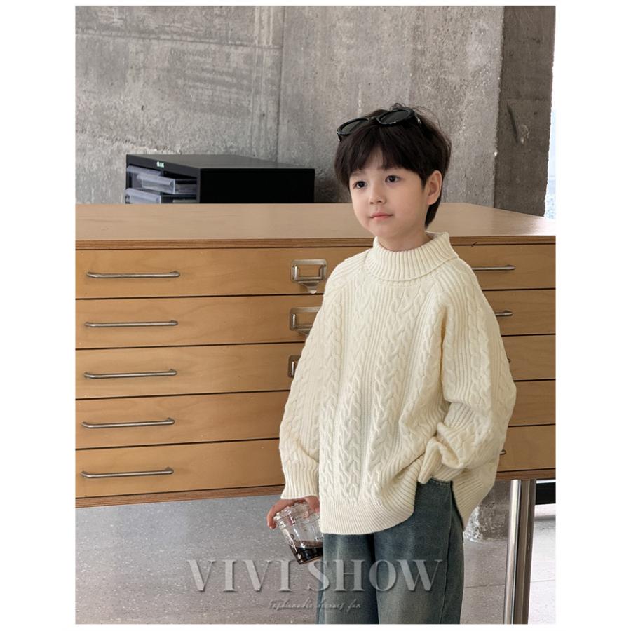 子供服 ニット プルオーバー セーター 秋冬 キッズ 男の子 トップス