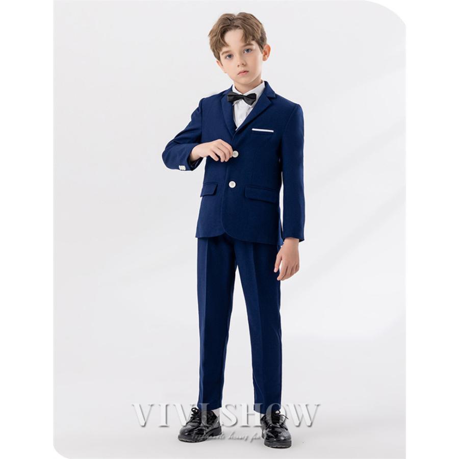 子供スーツ 男の子 5点セット フォーマルスーツ キッズ おしゃれ