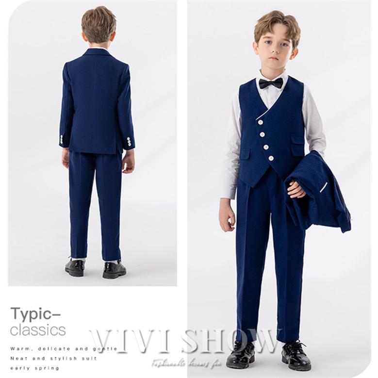 子供スーツ 男の子 5点セット フォーマルスーツ キッズ おしゃれ