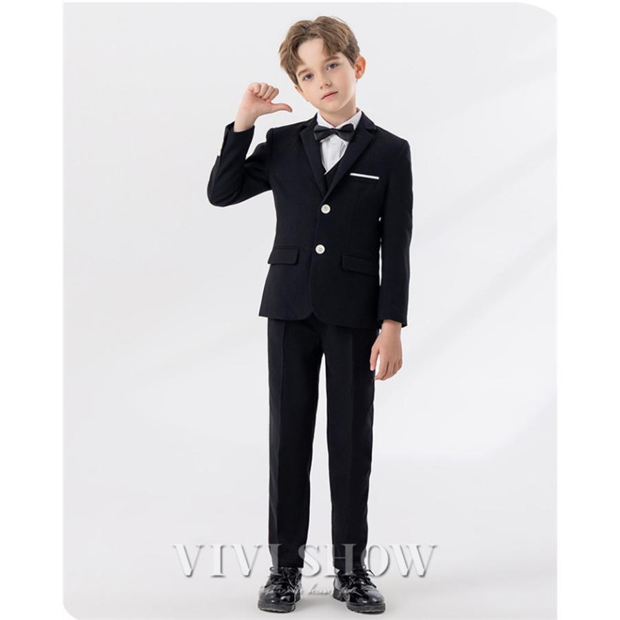 子供スーツ 男の子 5点セット フォーマルスーツ キッズ おしゃれ
