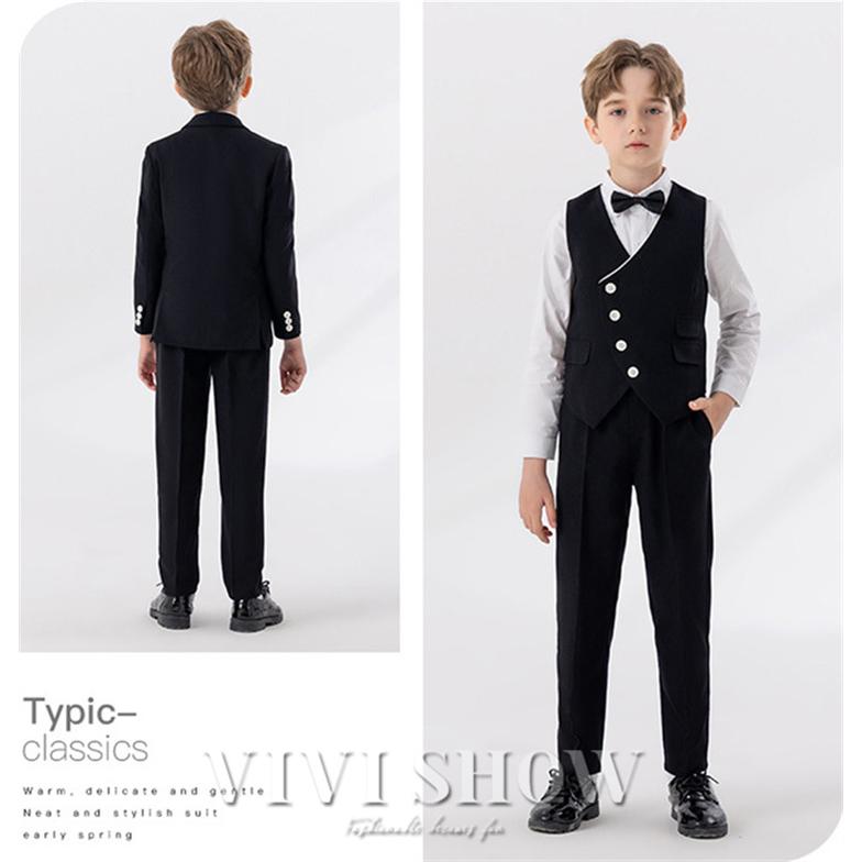 子供スーツ 男の子 5点セット フォーマルスーツ キッズ おしゃれ
