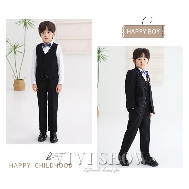 キッズスーツ 子供スーツ 6点セット 男の子 フォーマル スーツ 子供服