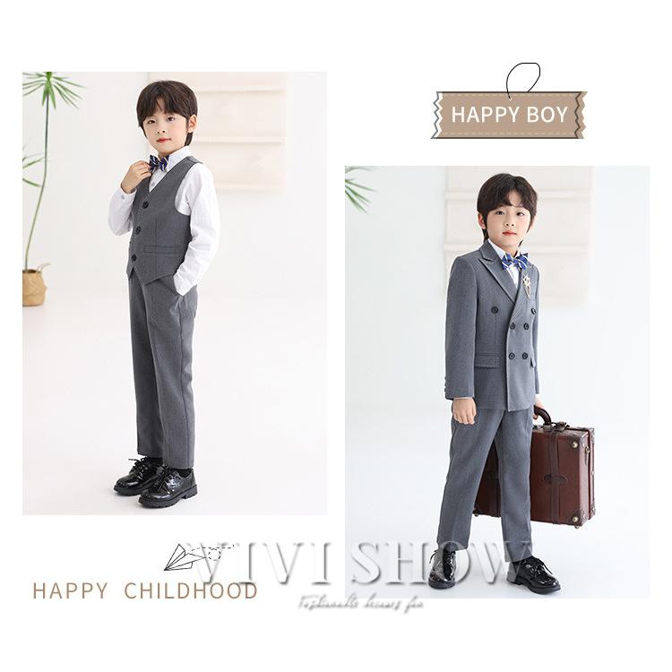 キッズスーツ 子供スーツ 6点セット 男の子 フォーマル スーツ 子供服