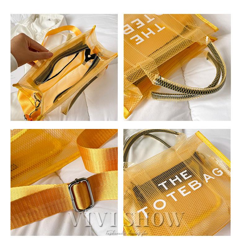 ショルダーバッグ レディース メッシュ 軽い 肩掛け スクエア