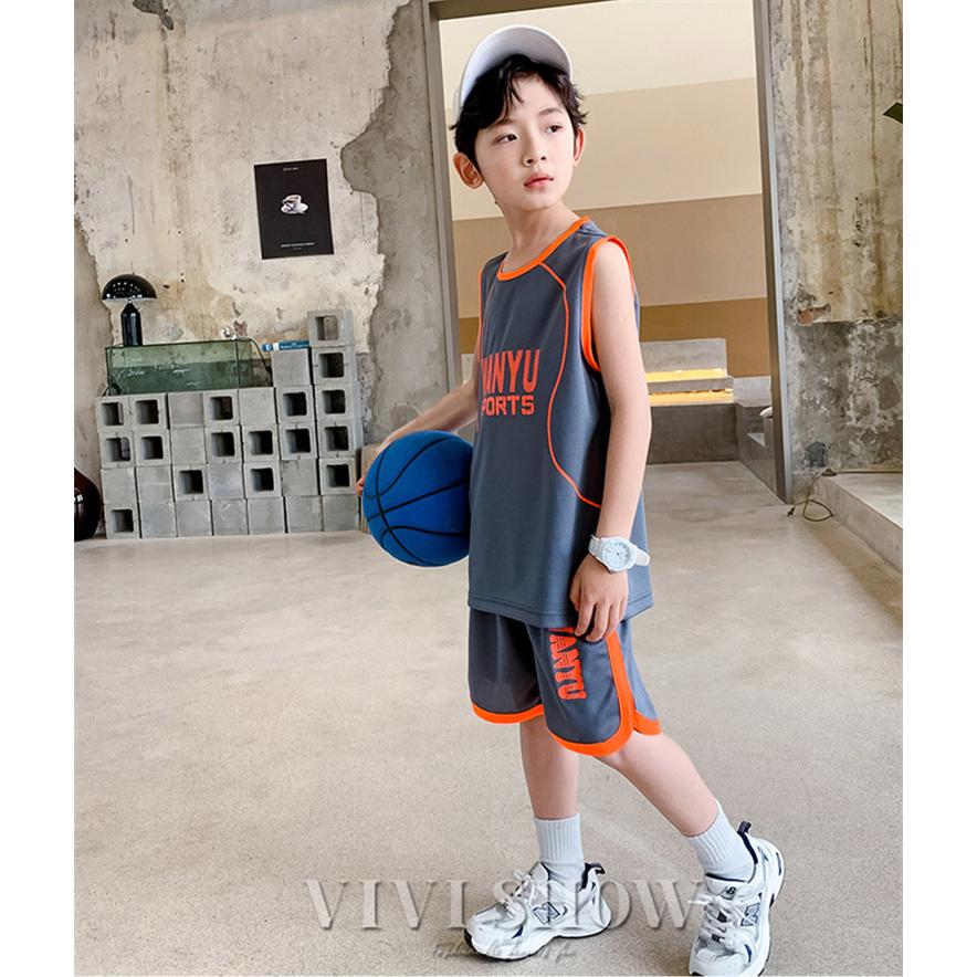 バスケット タンクトップ セットアップ キッズ ダンス衣装 男の子