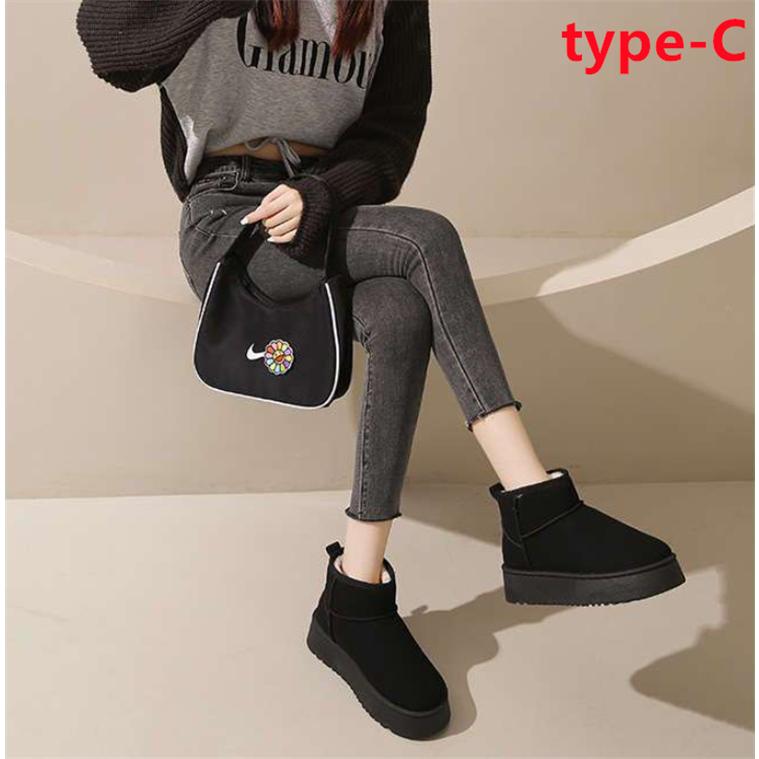 ムートンブーツ レディース スノーブーツ 裏ボア ファー付き 身長