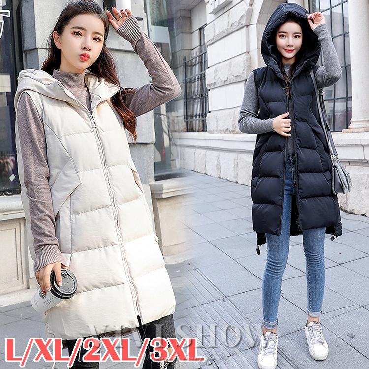 中綿ベスト レディース ダウンベスト ロング丈コート ダウンジャケット