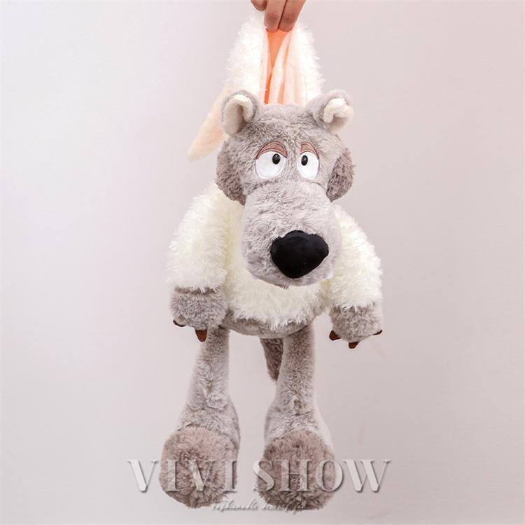 ぬいぐるみ 犬 狼 生々しい ふわふわ 癒し系 動物 キャラクター お誕生