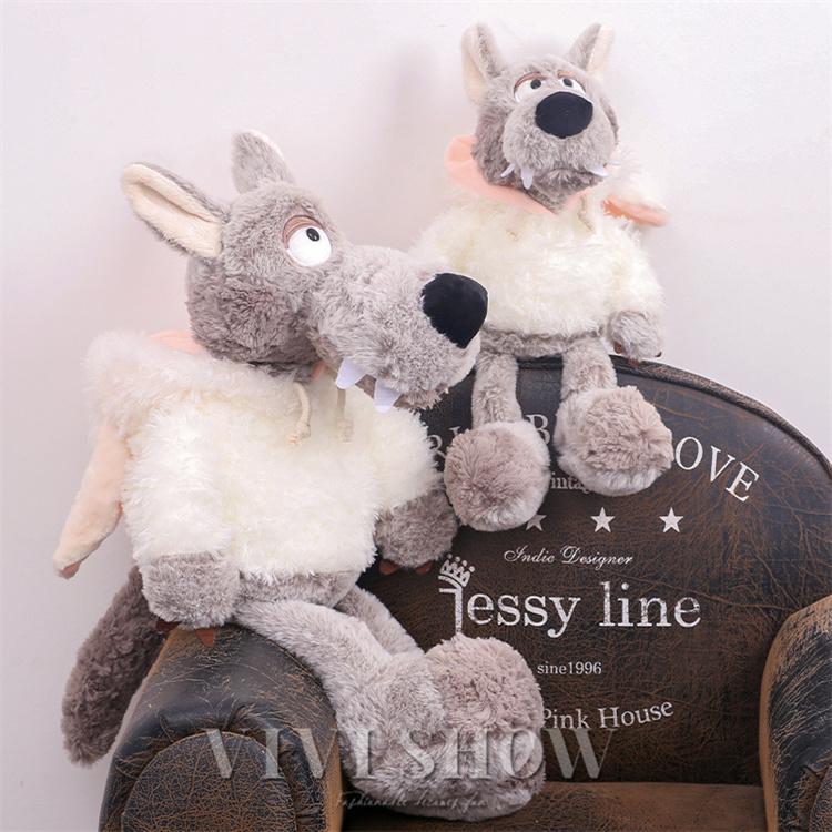 ぬいぐるみ 犬 狼 生々しい ふわふわ 癒し系 動物 キャラクター お誕生