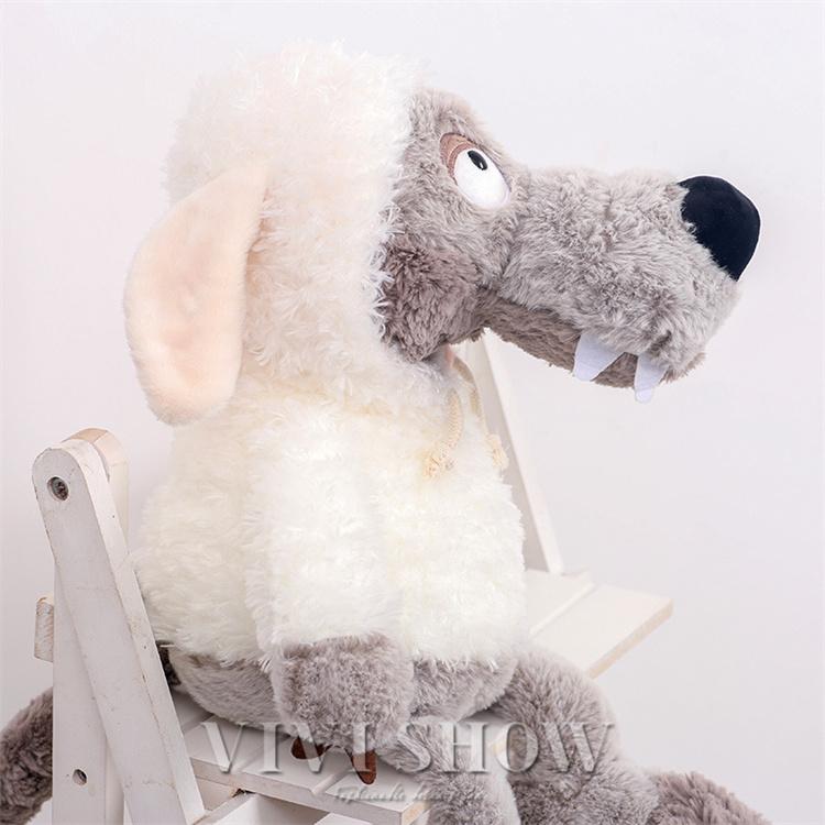 ぬいぐるみ 犬 狼 生々しい ふわふわ 癒し系 動物 キャラクター お誕生