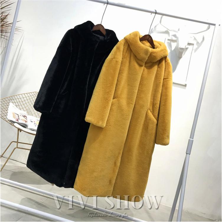 レディースファッション ファーコート フェイクファー 冬 新品 エコ