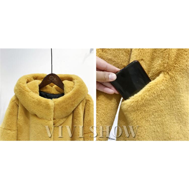 レディースファッション ファーコート フェイクファー 冬 新品 エコ
