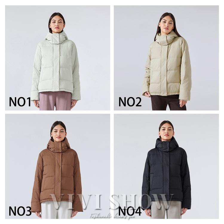 ダウンジャケット レディース フード付き ジャケット 厚手 フード付き