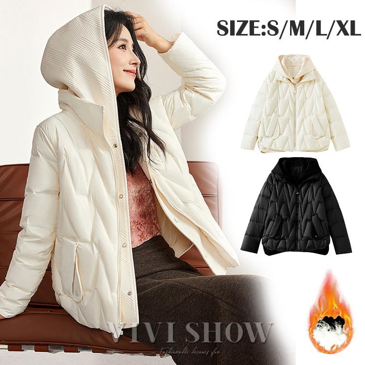 ダウンジャケット レディース 軽量 ダウンコート ライトダウン 無地