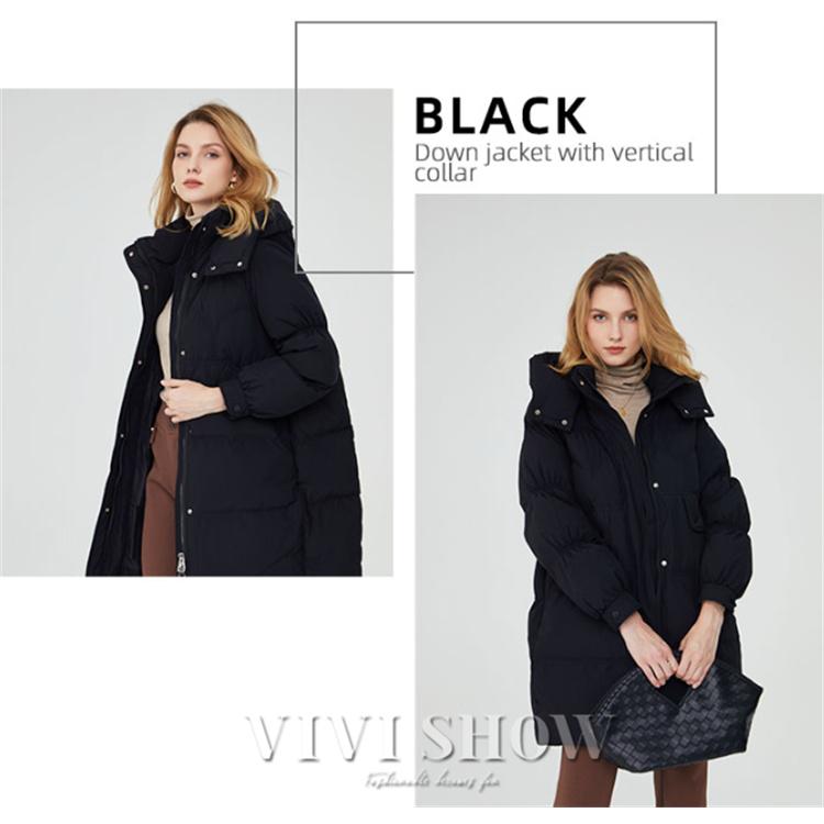 ダウンジャケット レディース ミドル丈 ダウンコート 防寒 きれいめ