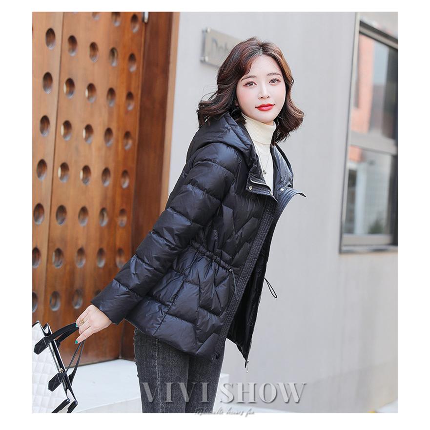 ダウンジャケット 体型カバー レディース ダウンコート キルティング