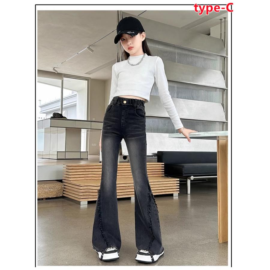 GUCCI キッズ ブーツカットデニムパンツ 624217 サイズ150（20） デニムパンツ 女の子 デニムブーツカット パンツ フレアパンツ ロング