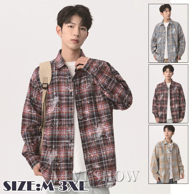 シャツ メンズ メンズシャツ 長袖シャツ カジュアルシャツ 柄シャツ