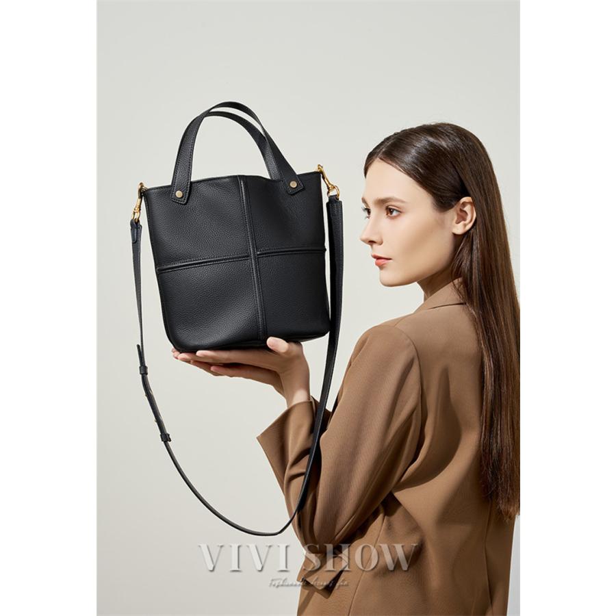 本革 ショルダーバッグ バッグ カバン 牛革 革 レディース レザー 女性 皮  大きめ A4 バッグ 軽い 肩掛け 旅行バッグ ハンドバッグの画像