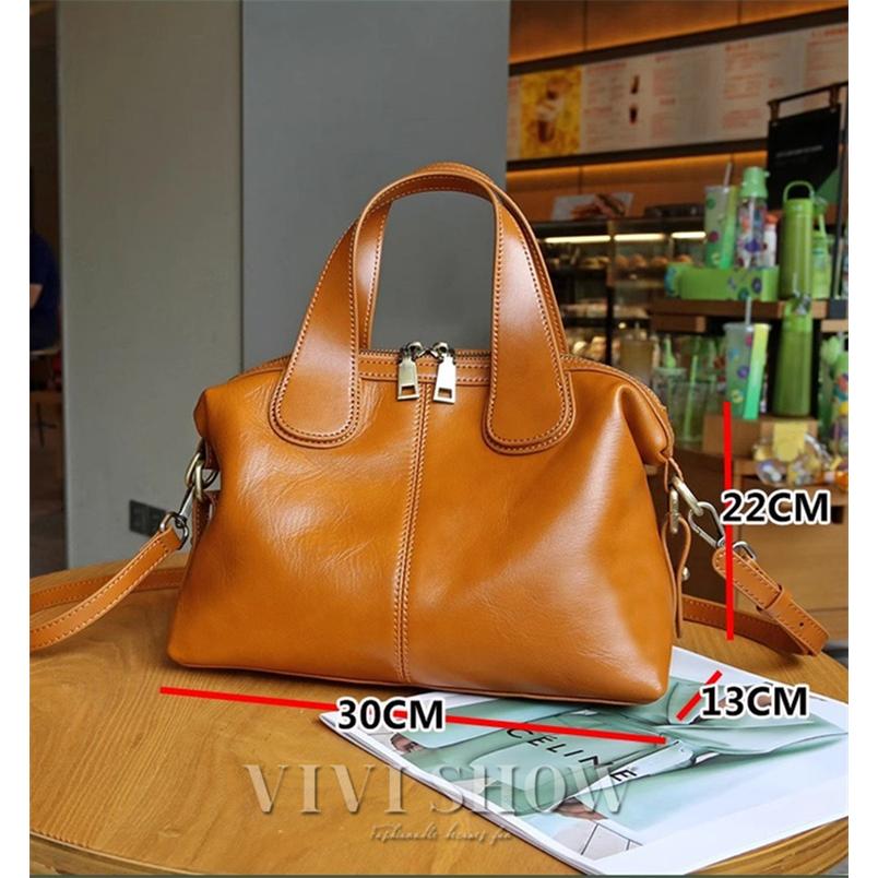 本革 ショルダーバッグ バッグ カバン 牛革 革 レディース レザー 女性 皮 財布 大きめ A4 バッグ 軽い 肩掛け 旅行バッグ ハンドバッグの画像