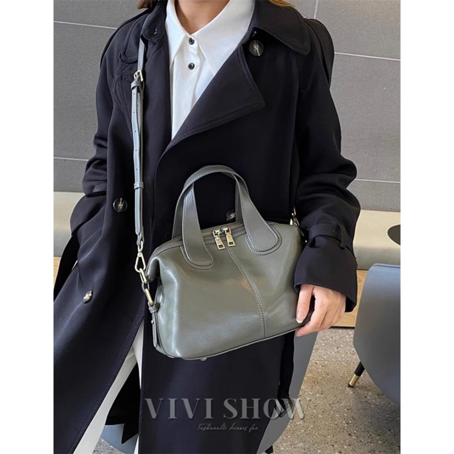 本革 ショルダーバッグ バッグ カバン 牛革 革 レディース レザー 女性 皮 財布 大きめ A4 バッグ 軽い 肩掛け 旅行バッグ ハンドバッグの画像