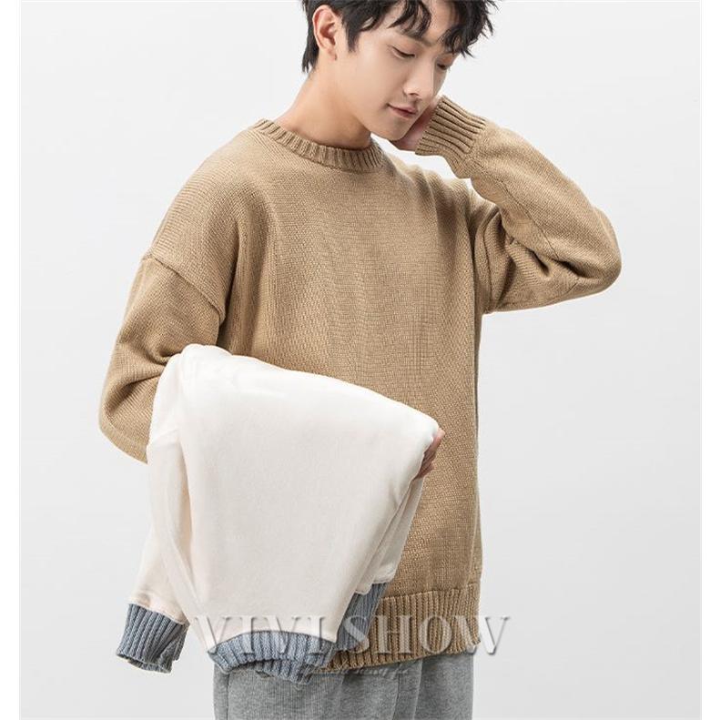 [foxseon] セーター メンズ 冬服 メンズ ニットセーター クルーネック 洗濯機洗い可】[foxseon] セーター 冬服 メンズ ニット 暖かい 防寒