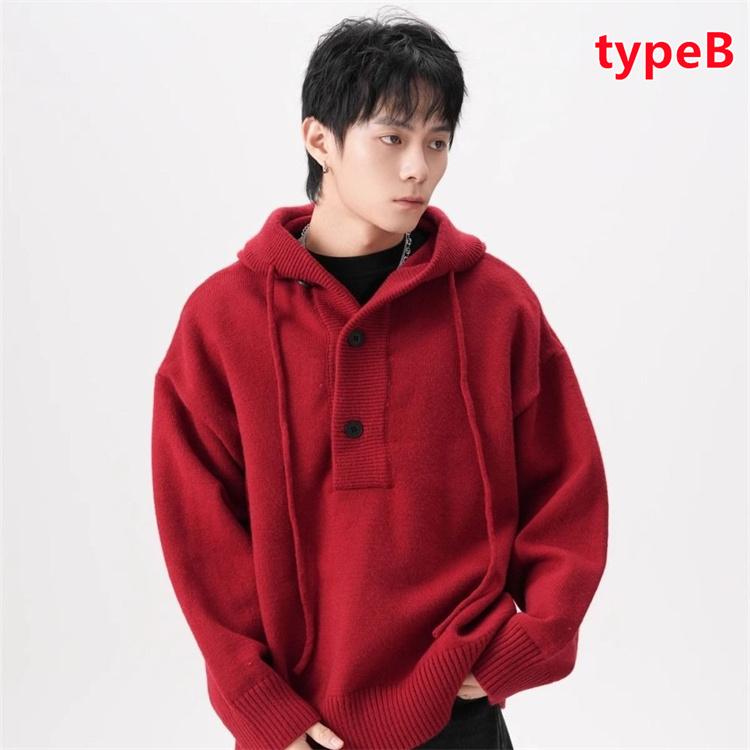 ニットパーカー ニットセーター メンズ 長袖 防寒 厚手 セーター