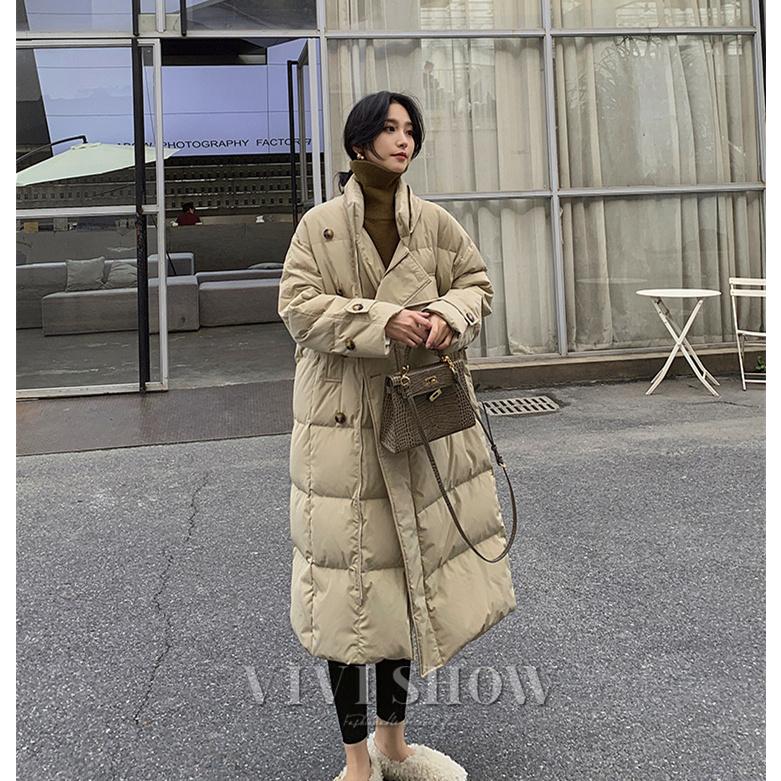 中綿ダウンコート レディース ロング丈 冬服 厚手 アウター 中綿コート