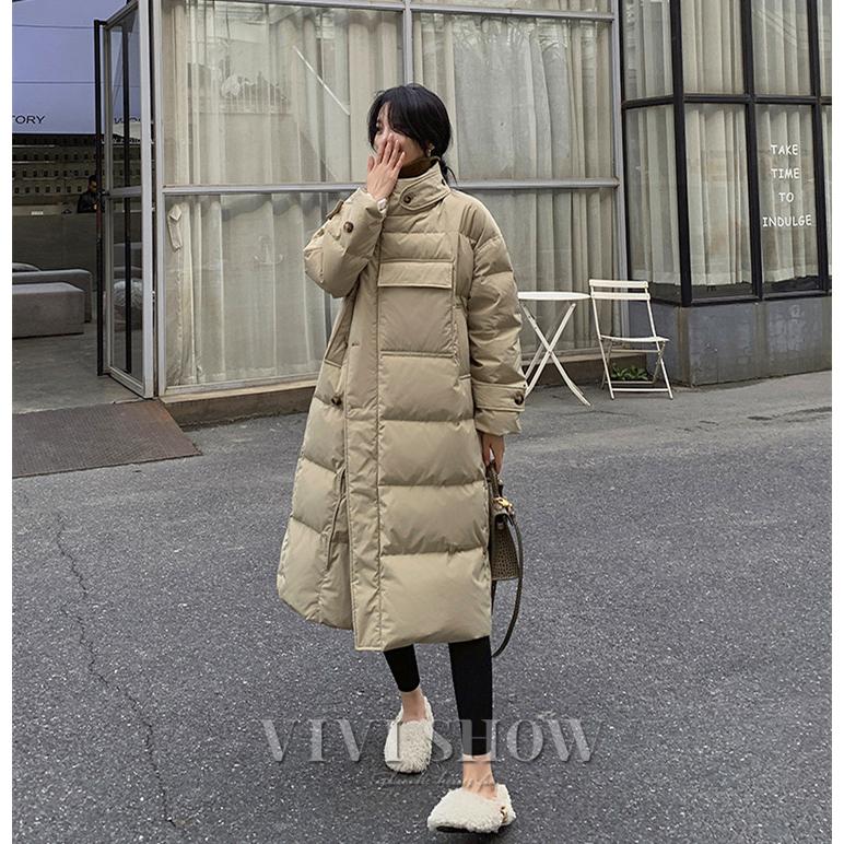 中綿ダウンコート レディース ロング丈 冬服 厚手 アウター 中綿コート 