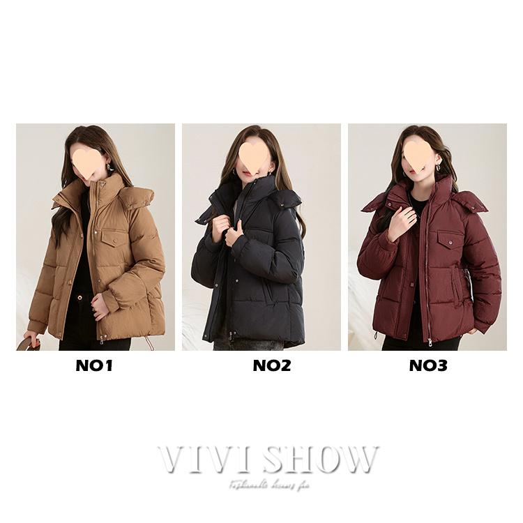 レディース ダウンジャケット 中綿コートフード付き 保温 ダウンコート