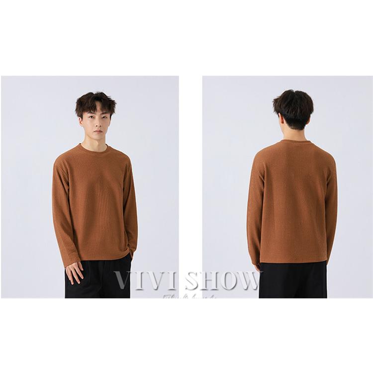 メンズ Tシャツ 長袖 ラウンドネック カットソー トップス 定番