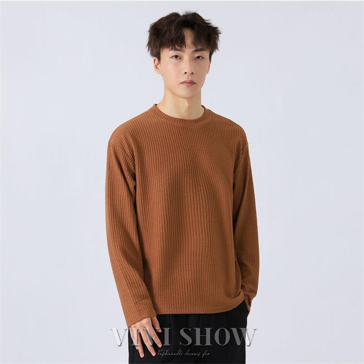 メンズ Tシャツ 長袖 ラウンドネック カットソー トップス 定番