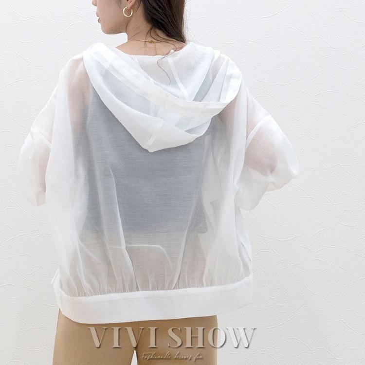 MARW オーガンジーシアーパーカー ホワイト 羽織り　薄手 MARW UNITED ARROWS（マルゥ ユナイテッドアローズ）の「＜MARW UNITED