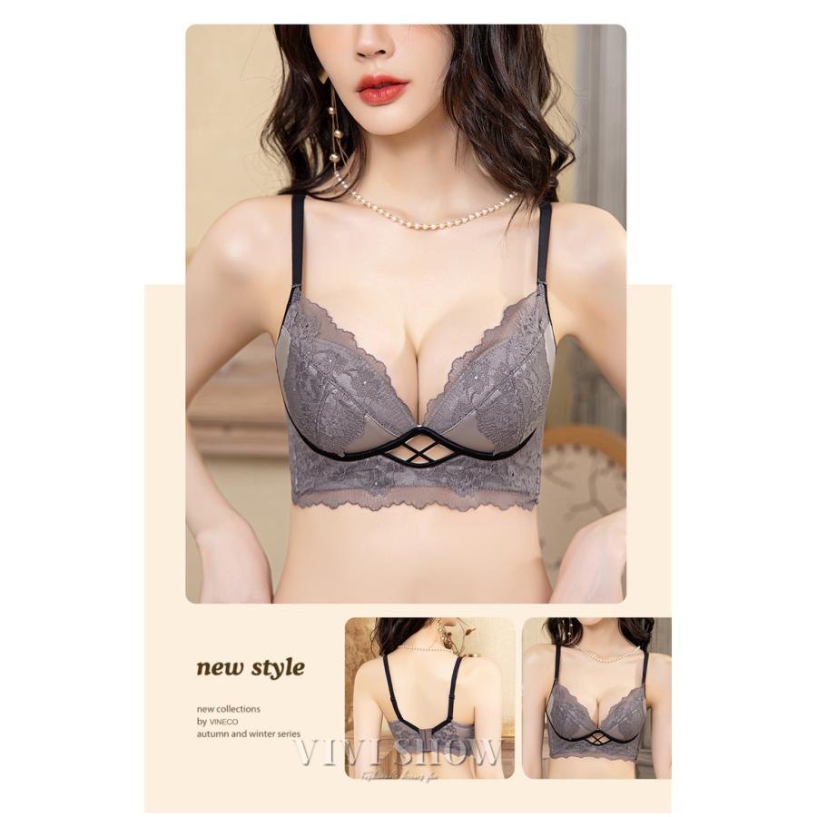 ランジェリーセット ブラ＆ショーツセット 美胸 女性下着 上下